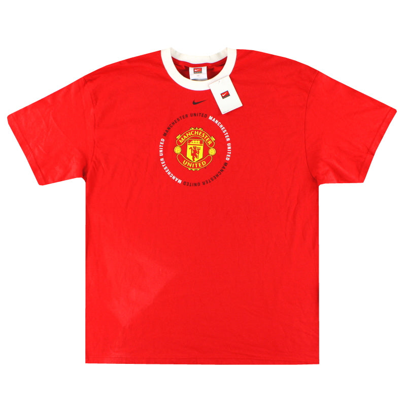 2007-08 Manchester United Nike Graphic Tee *con etiquetas* XL