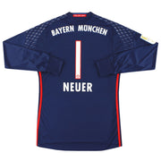 Camiseta de portero del Bayern de Múnich adidas 2016-17 Neuer #1 M