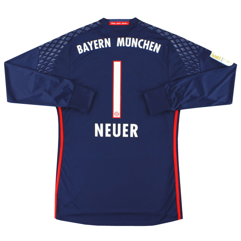 Camiseta de portero del Bayern de Múnich adidas 2016-17 Neuer #1 M