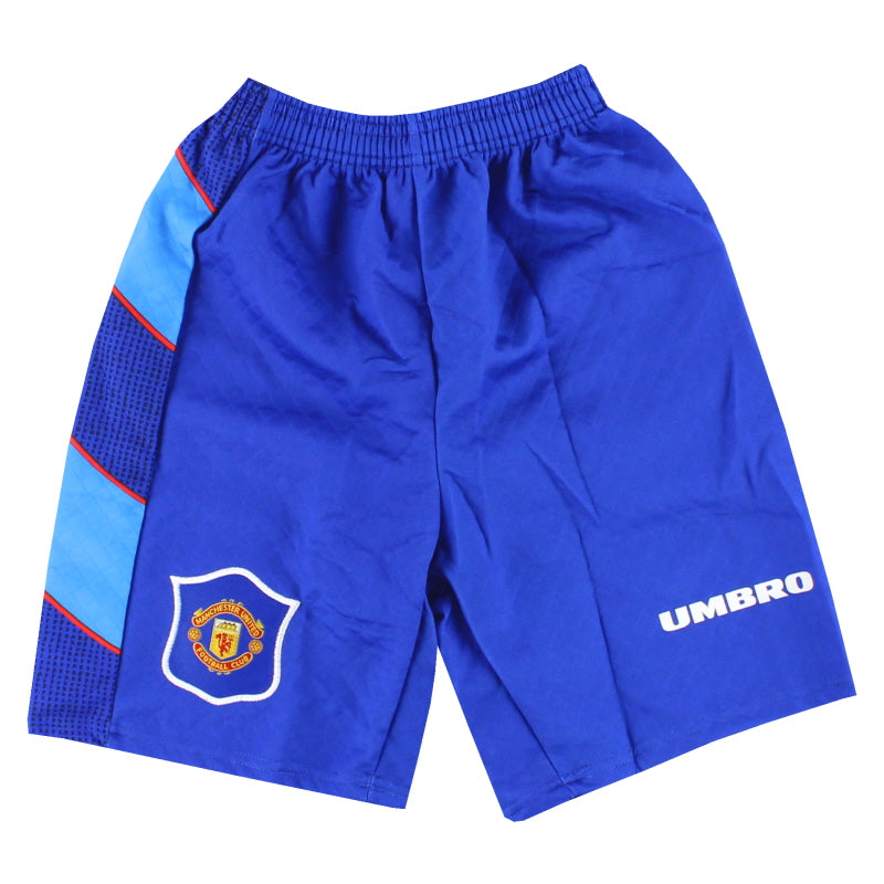 Pantalones cortos de portero Umbro del Manchester United 1996-97 *Como Nuevos* Y