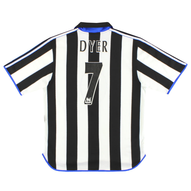 1999-00 Camiseta local del Newcastle adidas Dyer #7 Talla L