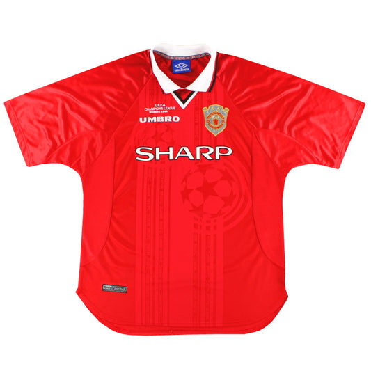 1999-00 Manchester United Umbro CL Winners Shirt M