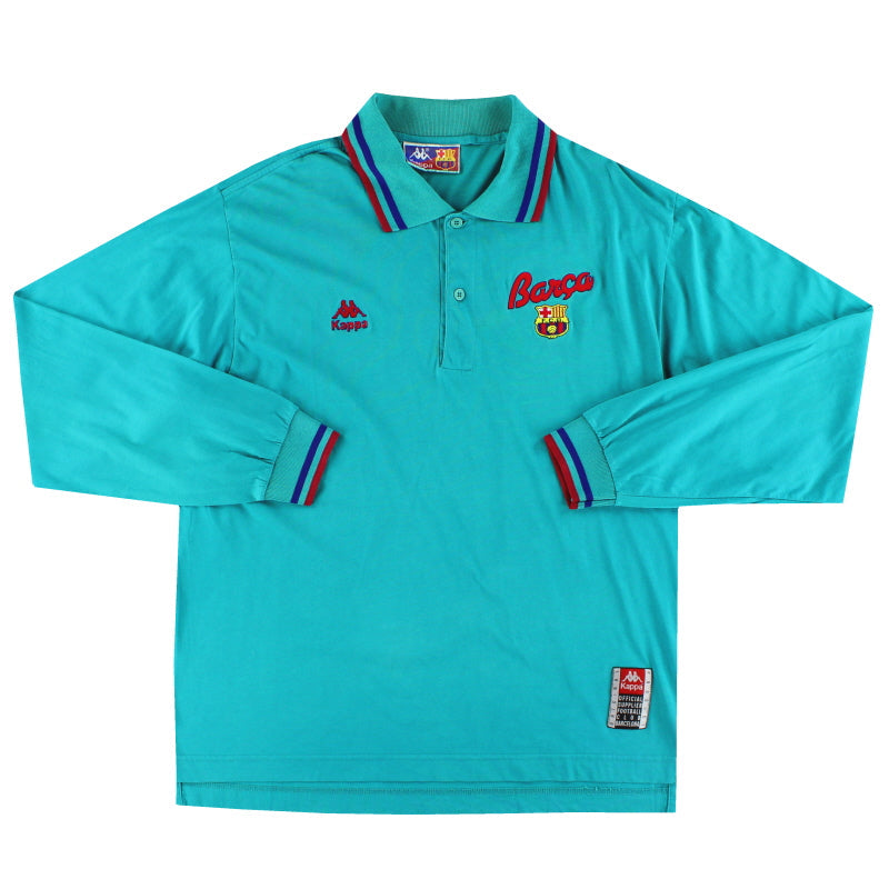 Camiseta polo Kappa del Barcelona 1992-95 manga larga *Impecable* Talla L