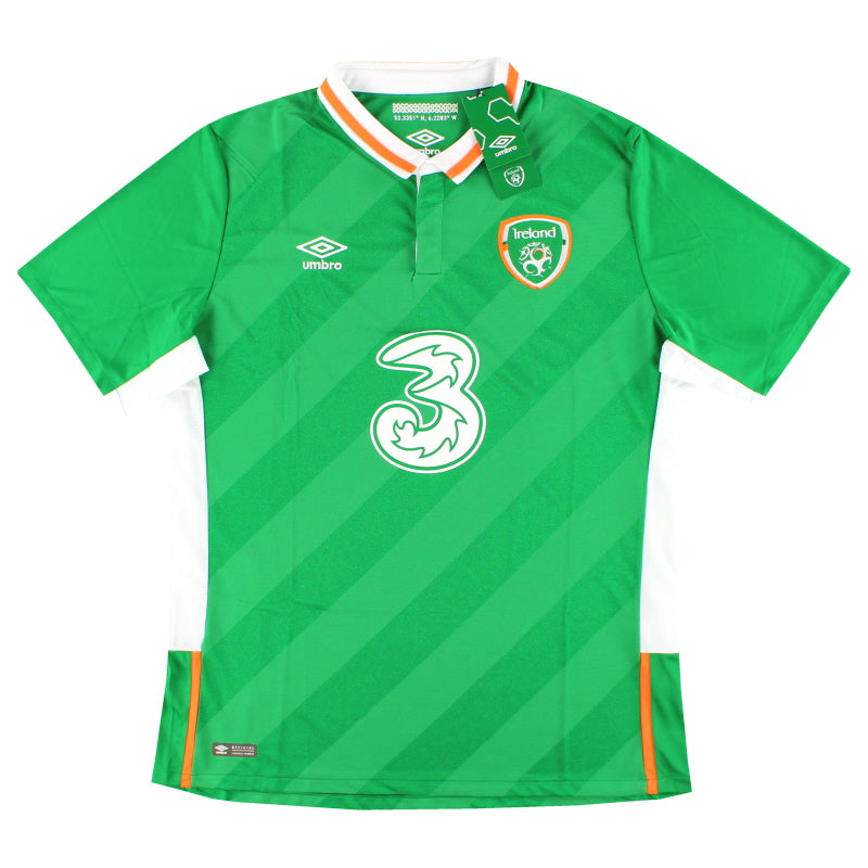 Camiseta de local de Irlanda Umbro 2016-17 *Nueva en caja* XL