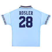 1993-95 Manchester City Umbro Camiseta de local 'firmada' Rosler #28 M