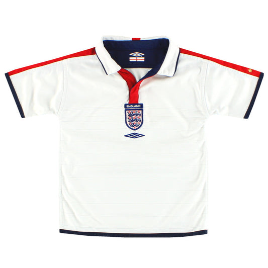 2003-05 England Umbro Home Shirt 4-5 Years