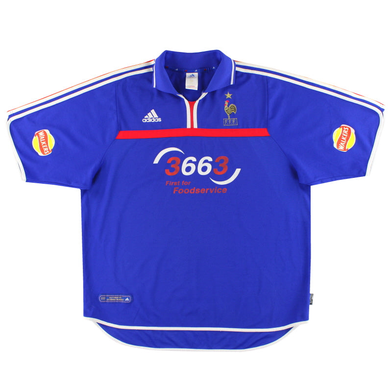 2000-02 Francia adidas Camiseta Local XXL