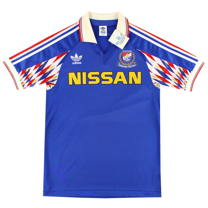 1992-93 Camiseta Local adidas Yokohama F. Marinos *con etiquetas* M
