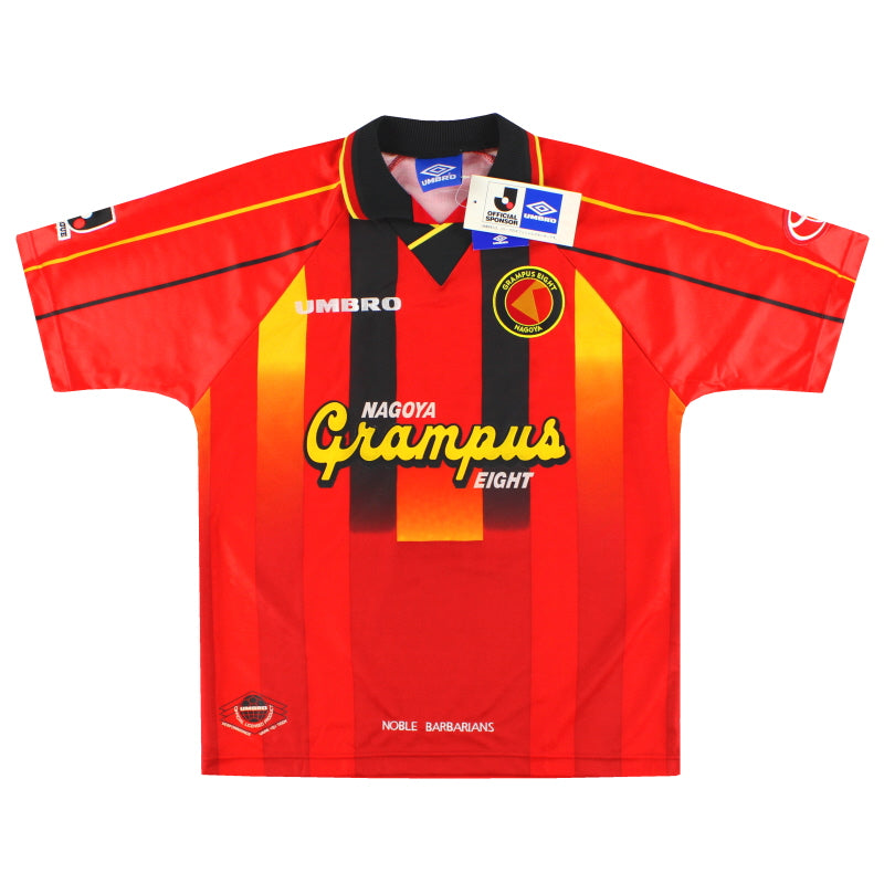 1996-98 Nagoya Grampus Eight Umbro Camiseta Local *con etiquetas* S