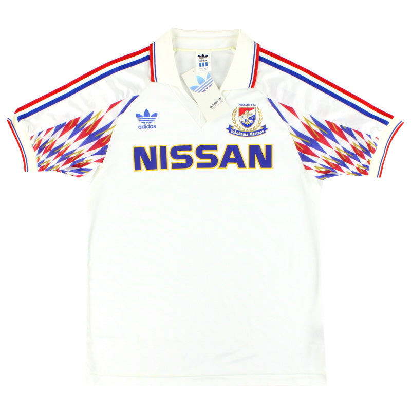 1992 Yokohama F. Marinos adidas camiseta de visitante *con etiquetas* M