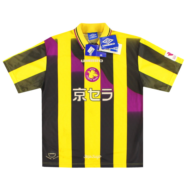 1997-98 Kyoto Purple Sanga Umbro Camiseta de visitante *con etiquetas* L