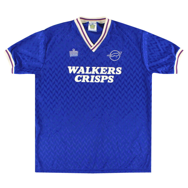 1987-88 Camiseta de local Admiral del Leicester City *Impecable* L/XL