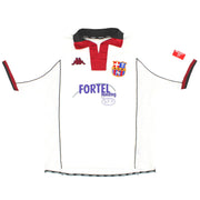 Camiseta Kappa del AC Bellinzona Talla XXL de Visitante Temporada 1999-00 #16