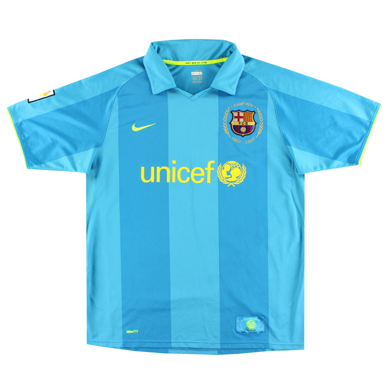 Camiseta de Visitante del Barcelona Nike 2007-08 XXL