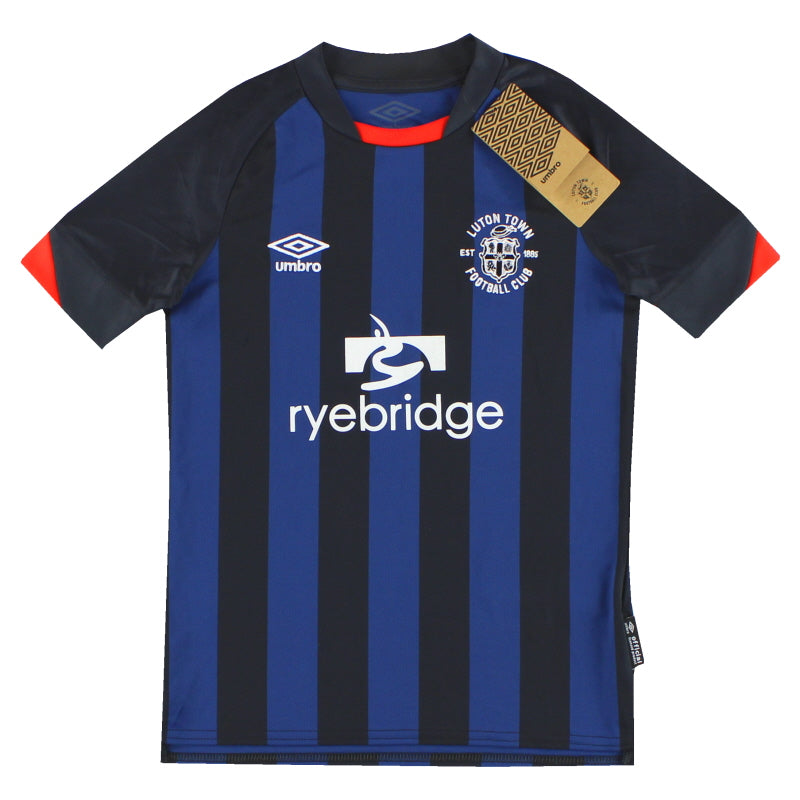 Camiseta Umbro de visitante del Luton Town 2022-23 *con etiquetas* Niño S.