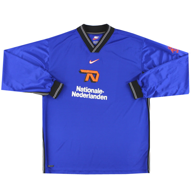 1998-00 Holanda Nike Camiseta de entrenamiento de jugador manga larga XL