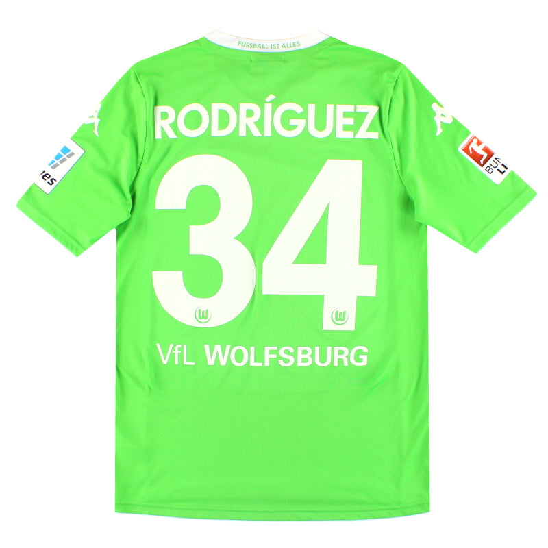Camiseta de local Kappa del Wolfsburg 2014-15 Rodriguez #34 S