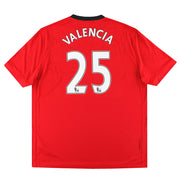Camiseta de local Nike del Manchester United 2009-10 Valencia #25 *con etiquetas* XXL