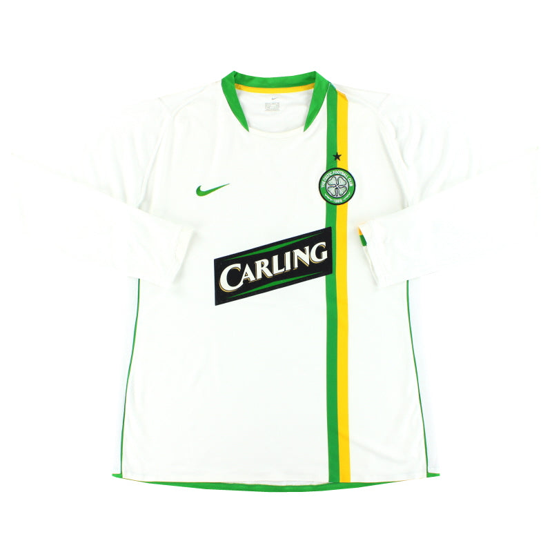 Camiseta de manga larga Nike Celtic para partidos europeos, talla XL, 2006-08