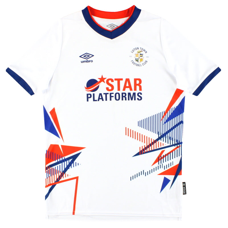 Camiseta visitante Umbro del Luton Town 2020-21 *Como nueva* Talla XL juvenil