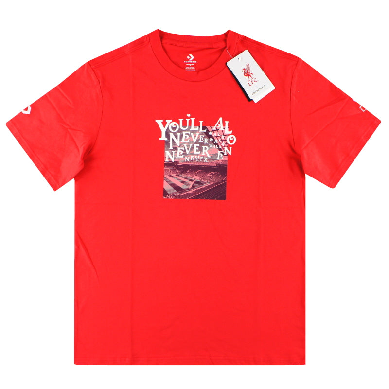 2023-24 Liverpool x Converse 'YNWA' Graphic Tee *BNIB* M - Classic Football Kit