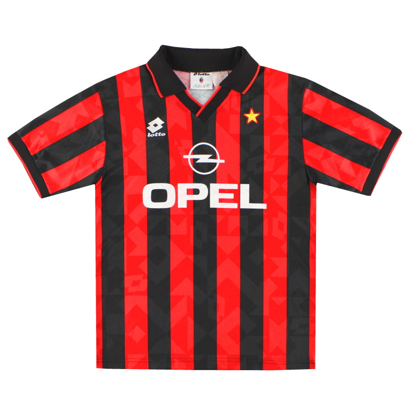1994-95 Camiseta de local del AC Milan Lotto (edición jugador) M