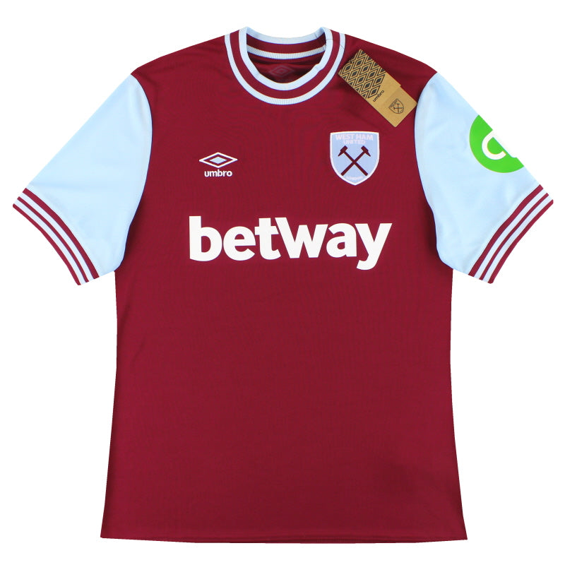 Camiseta Umbro del West Ham temporada 2024-25 *con etiquetas* Talla L