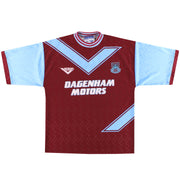Camiseta de Local Pony del West Ham 1993-95 L