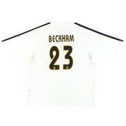 2003-04 Real Madrid adidas Camiseta de local Beckham #23 XL.Niños