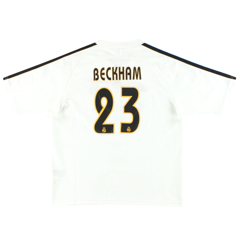 2003-04 Real Madrid adidas Camiseta de local Beckham #23 XL.Niños