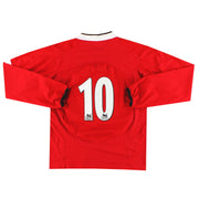 2004-06 Manchester United Nike Camiseta Local M/L #10 L