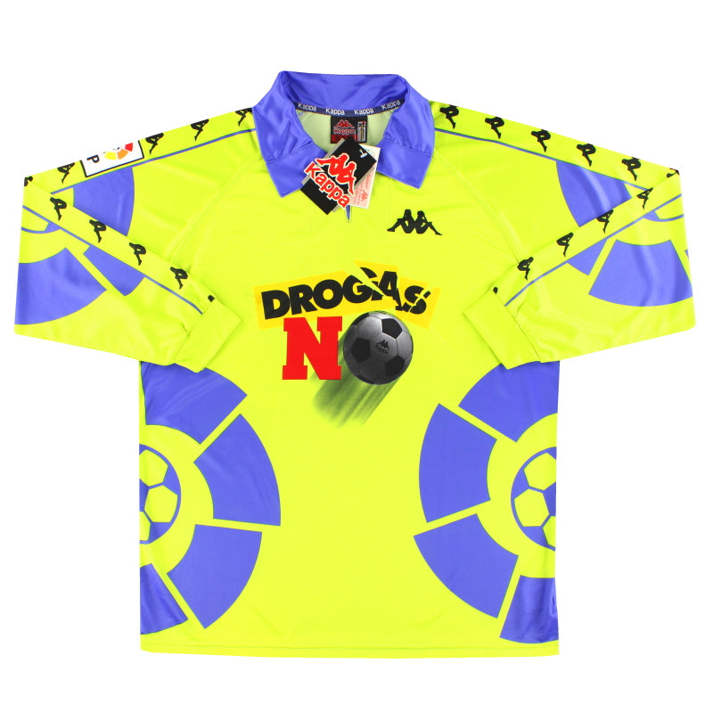 1999 La Liga Estrellas Kappa Camiseta Local Manga Larga *con etiquetas* XL
