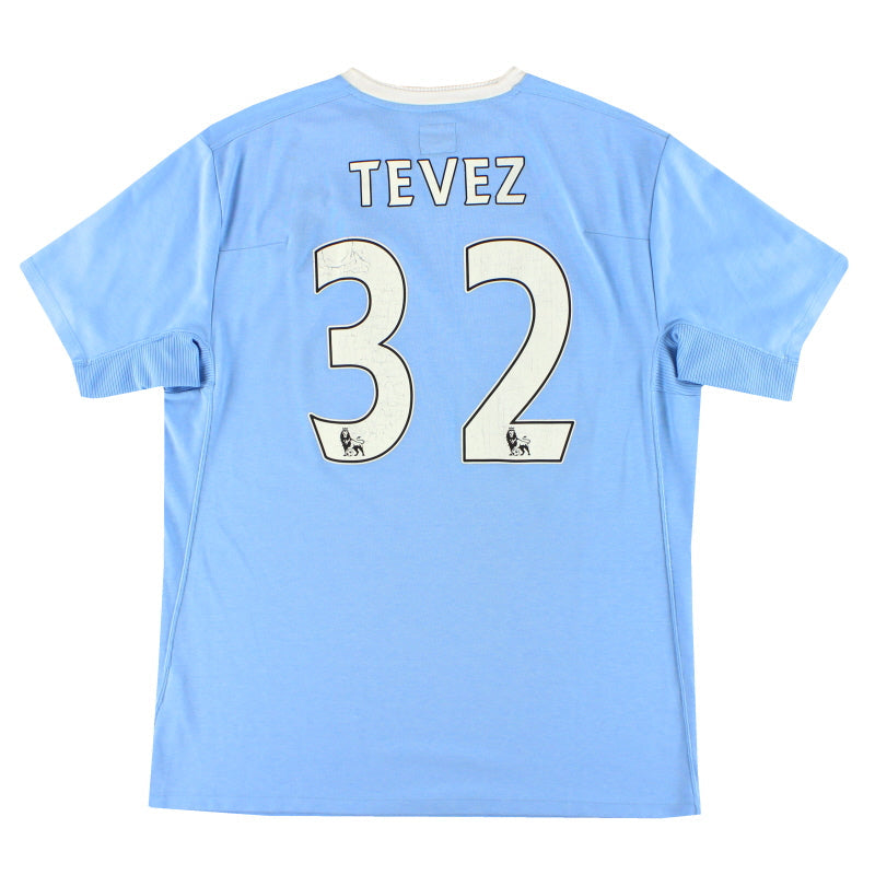 2009-10 Manchester City Umbro Camiseta Local Tevez #32 L