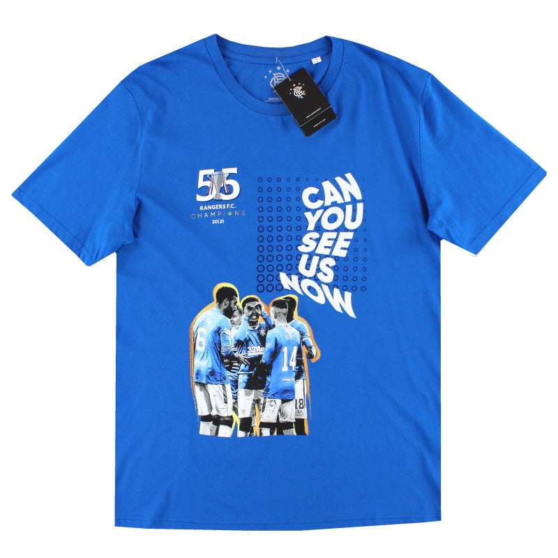 Camiseta gráfica de los Rangers 2020-21 'Campeones 55' *A ESTRENAR Y PRECINTADA* L