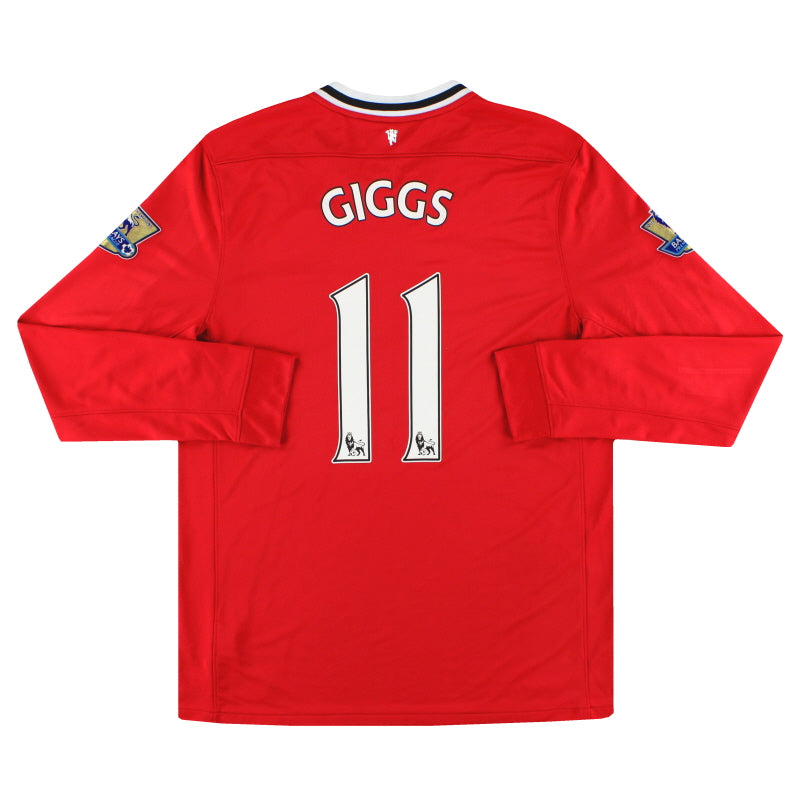 Camiseta de casa Nike del Manchester United 2011-12, Giggs #11, manga larga