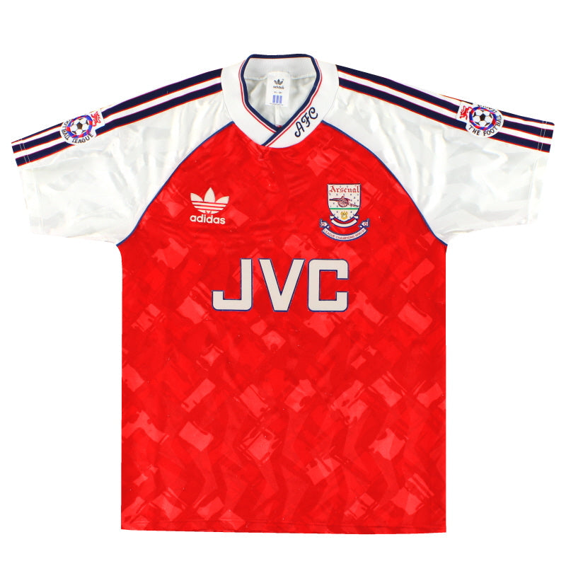 Camiseta de local del Arsenal adidas 'Campeones' 1990-92 Talla S