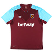 Camiseta Umbro del West Ham para la temporada 2017-18, local *Como nueva* XXL