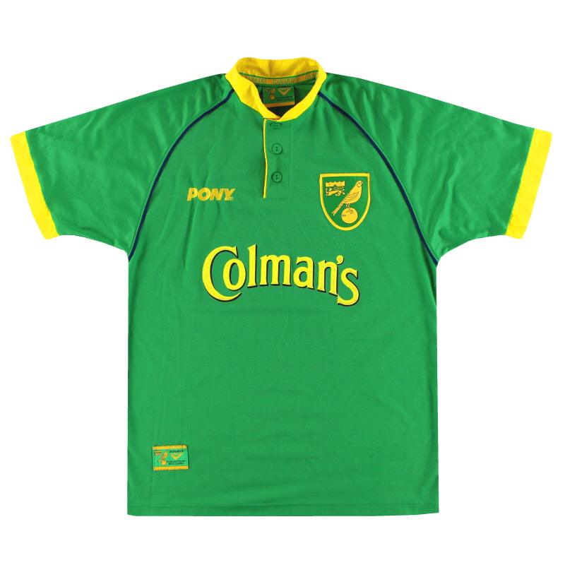 1997-99 Norwich City Pony Camiseta de visitante M