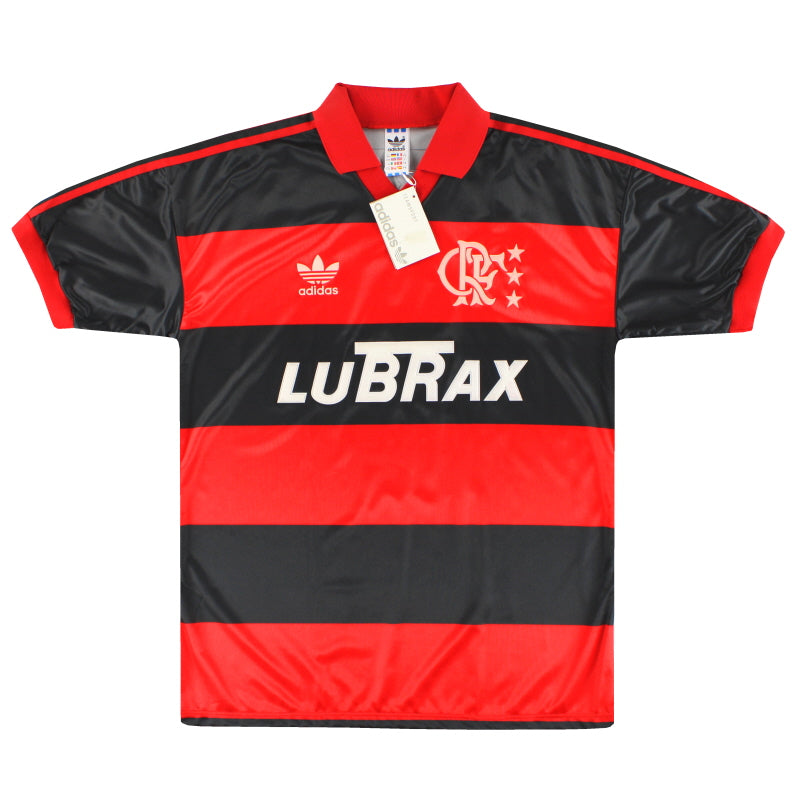 Camiseta local adidas del Flamengo 1990-92 *con etiquetas* Talla L
