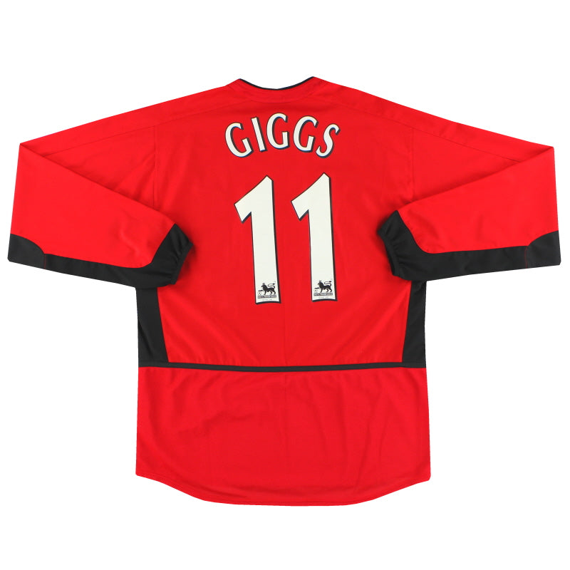 Camiseta local Manchester United Nike 2002-04 Giggs #11 Manga larga M