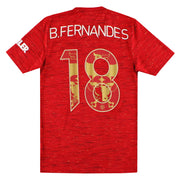 Camiseta de local del Manchester United adidas 'Año Nuevo Chino' 2020-21 B.Fernandes #18 XS
