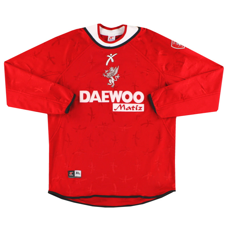 2001-02 Camiseta Local Manga Larga Perugia #17 XL