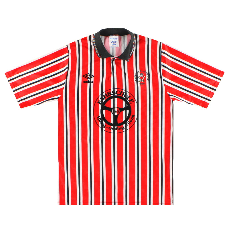 Camiseta de local Umbro del Sheffield United 1990-92 #11 M