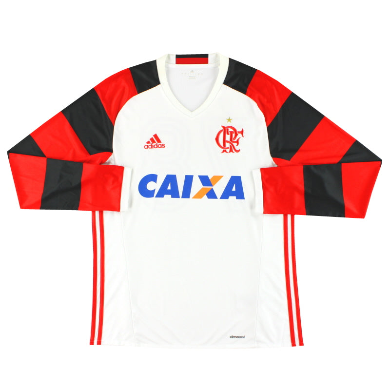 Camiseta Visitante Flamengo adidas 2016 #78 Manga Larga *Impecable* L