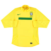 2011 Brasil Nike Camiseta Local Versión Jugador Manga Larga *Como Nueva* L
