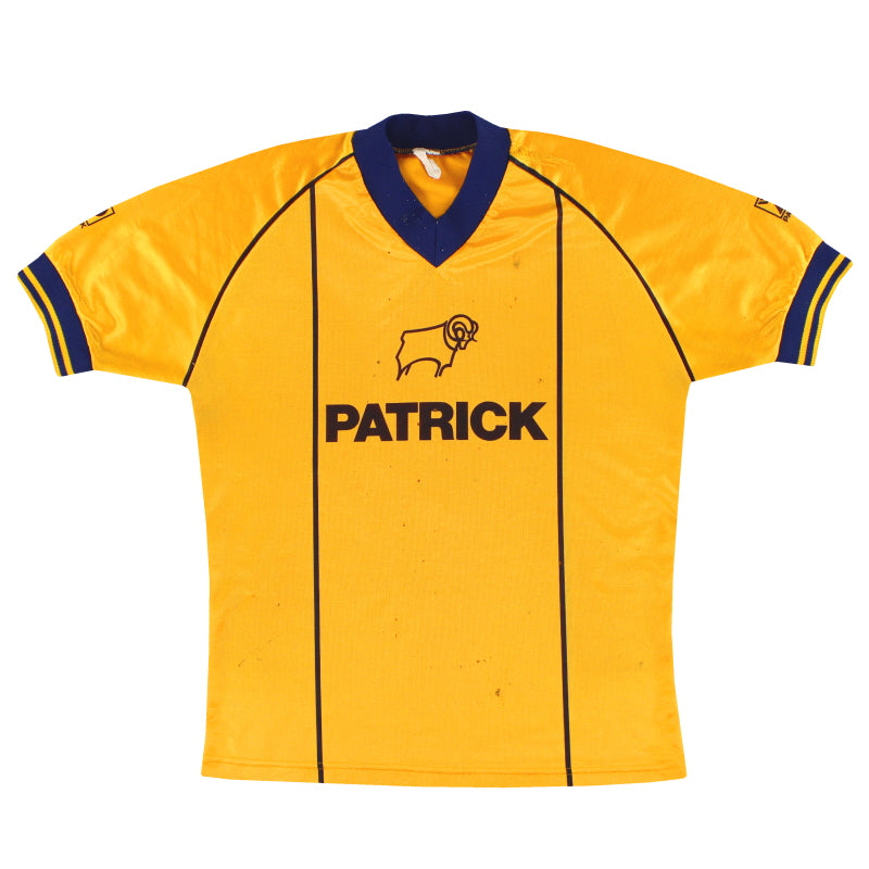 Camiseta visitante Patrick del Derby County 1981-84 Talla S