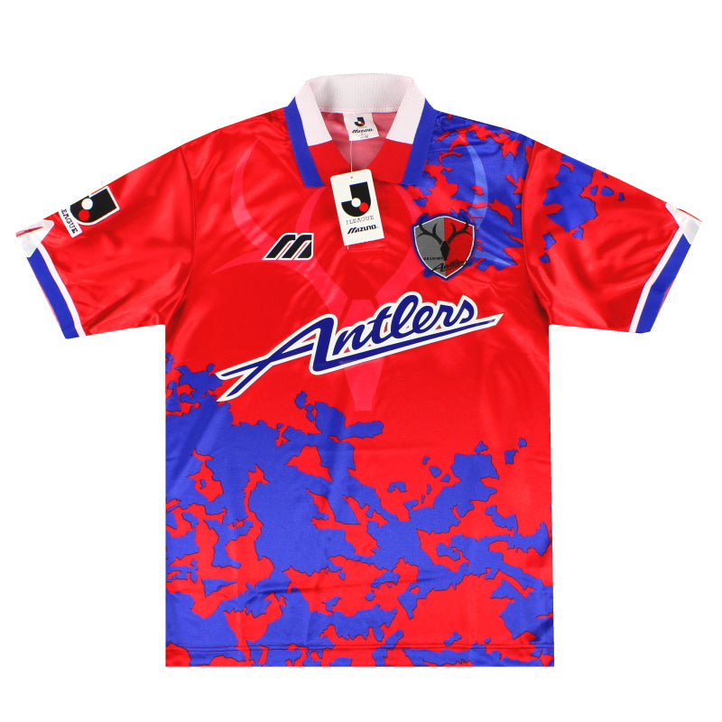 1995-97 Kashima Mizuno Camiseta Local c/etiquetas* M