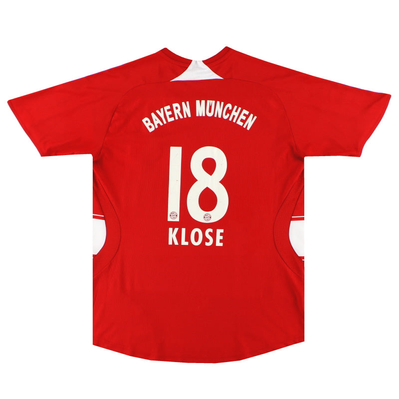 Camiseta de local del Bayern de Múnich adidas 2007-08 Klose #18 M