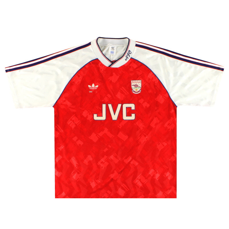 Camiseta local del Arsenal adidas 1990-92 L/XL