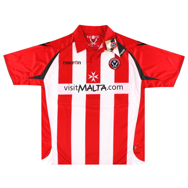 Camiseta Macron del Sheffield United local 2009-10 *Nueva en su embalaje original* M